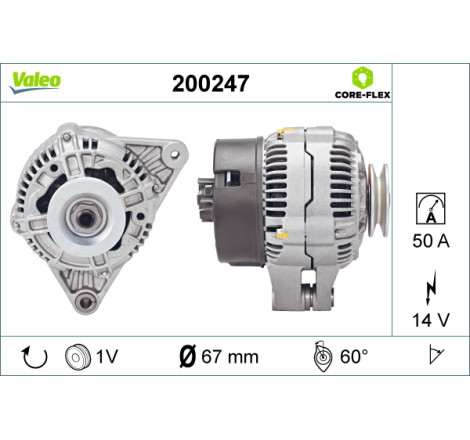 Alternateur VALEO CORE-FLEX