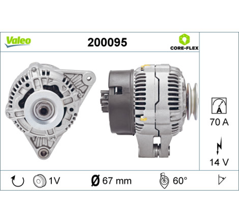 Alternateur VALEO CORE-FLEX