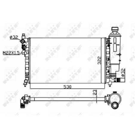 Radiateur, refroidissement du moteur