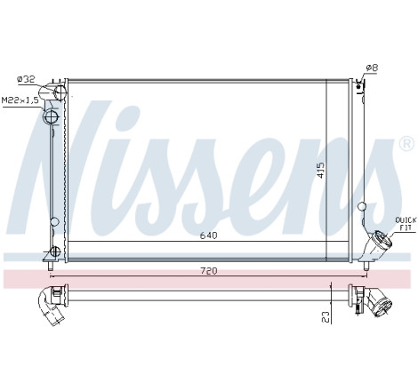 Radiateur, refroidissement du moteur