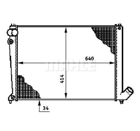 Radiateur, refroidissement du moteur BEHR