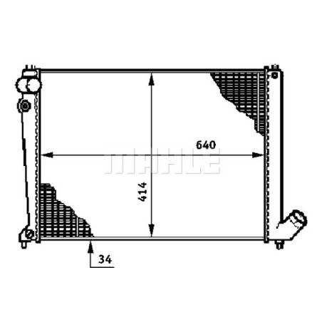 Radiateur, refroidissement du moteur BEHR