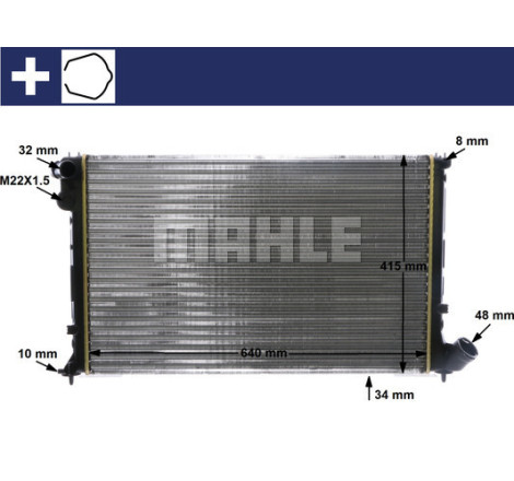 Radiateur, refroidissement du moteur BEHR