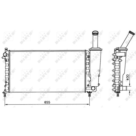 Radiateur, refroidissement du moteur