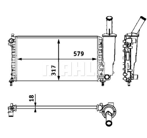 Radiateur, refroidissement du moteur BEHR