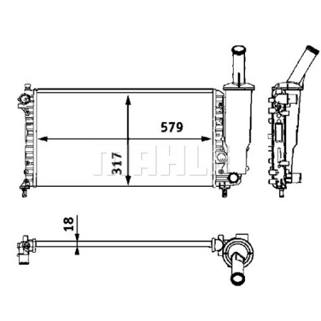 Radiateur, refroidissement du moteur BEHR