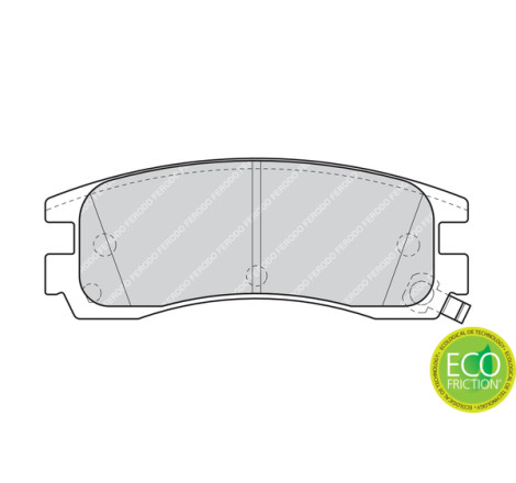 Kit de plaquettes de frein, frein à disque PREMIER ECO FRICTION