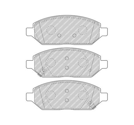 Kit de plaquettes de frein, frein à disque PREMIER ECO FRICTION