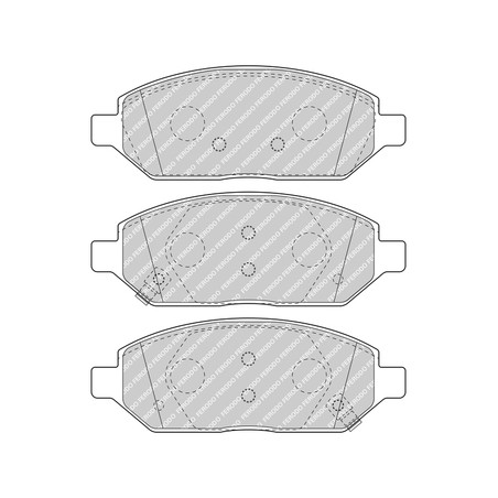 Kit de plaquettes de frein, frein à disque PREMIER ECO FRICTION