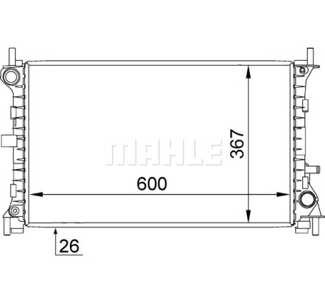 Radiateur, refroidissement du moteur BEHR