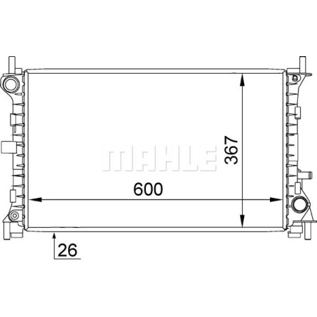 Radiateur, refroidissement du moteur BEHR