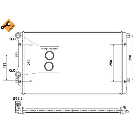 Radiateur, refroidissement du moteur EASY FIT