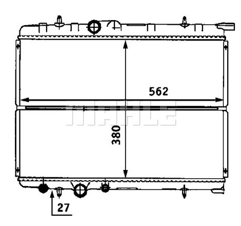 Radiateur, refroidissement du moteur BEHR