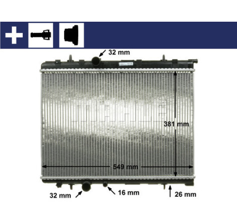 Radiateur, refroidissement du moteur BEHR