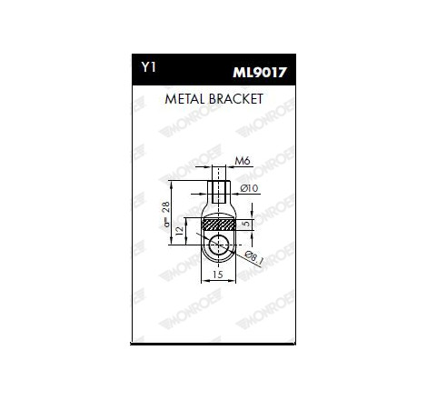 Vérin, capot-moteur MONROE MaxLift