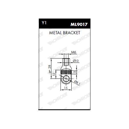 Vérin, capot-moteur MONROE MaxLift