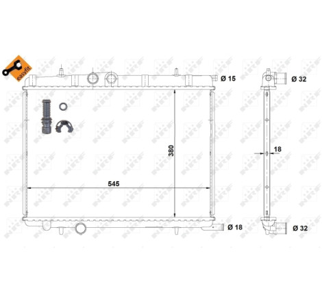 Radiateur, refroidissement du moteur EASY FIT