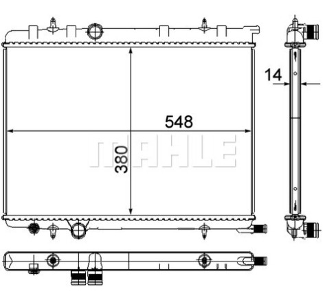 Radiateur, refroidissement du moteur BEHR *** PREMIUM LINE ***