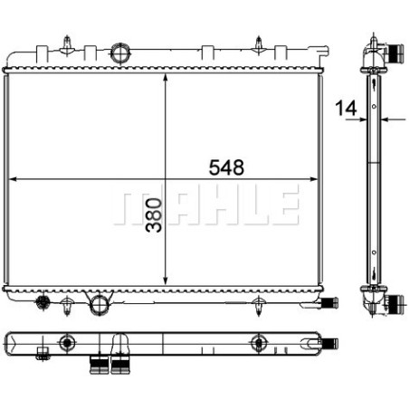 Radiateur, refroidissement du moteur BEHR *** PREMIUM LINE ***