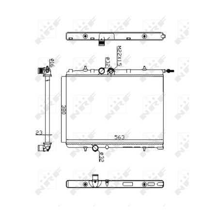 Radiateur, refroidissement du moteur Economy Class