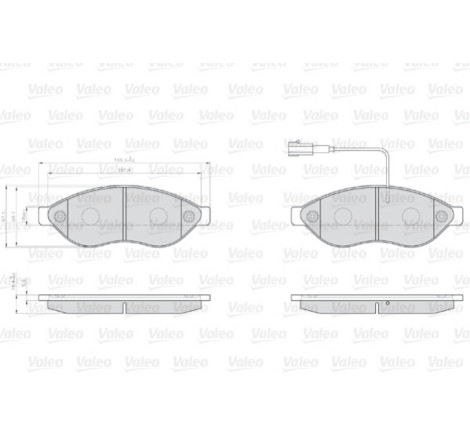 Kit de plaquettes de frein, frein à disque OPTIPACK for LCV