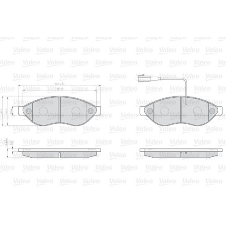 Kit de plaquettes de frein, frein à disque OPTIPACK for LCV