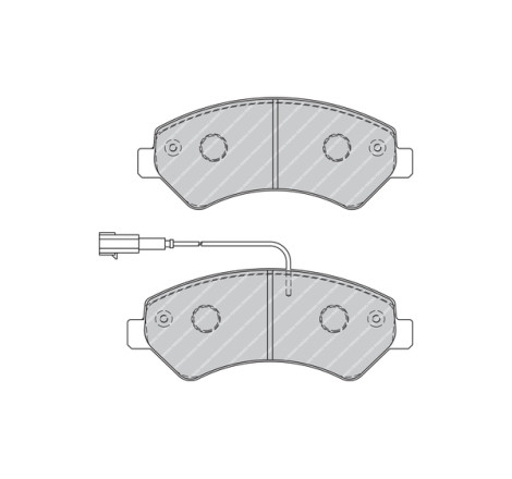 Kit de plaquettes de frein, frein à disque PREMIER ECO FRICTION