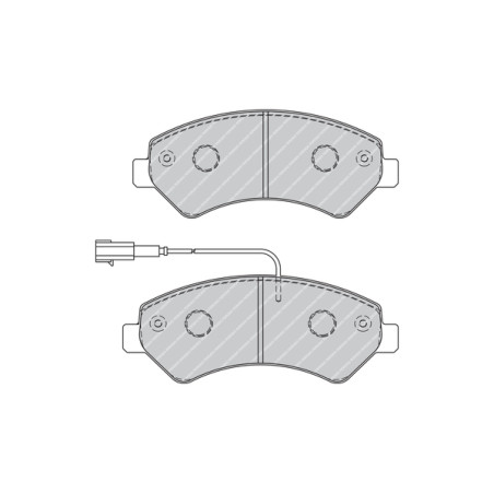 Kit de plaquettes de frein, frein à disque PREMIER ECO FRICTION