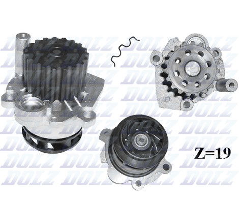 Pompe à eau, refroidissement du moteur