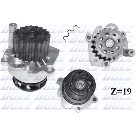 Pompe à eau, refroidissement du moteur