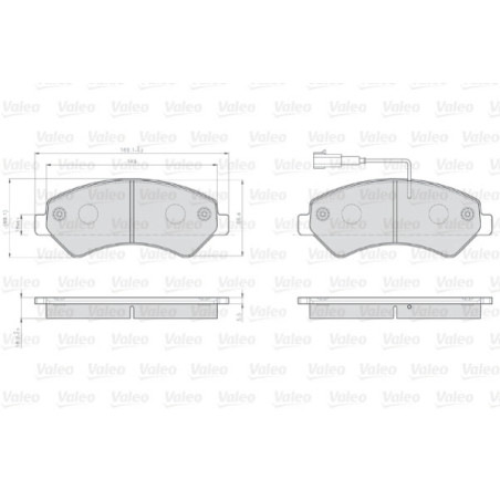 Kit de plaquettes de frein, frein à disque OPTIPACK for LCV