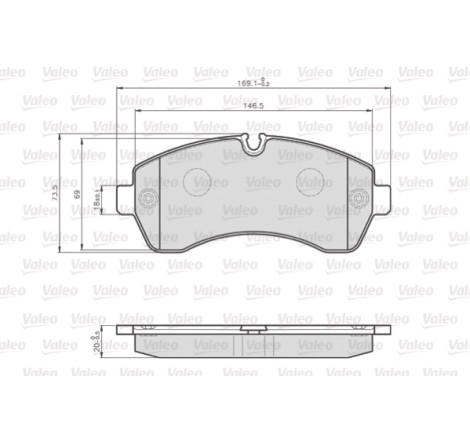 Kit de plaquettes de frein, frein à disque OPTIPACK for LCV