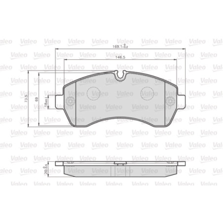 Kit de plaquettes de frein, frein à disque OPTIPACK for LCV