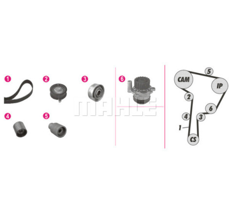 Pompe à eau + kit de courroie de distribution BEHR *** PREMIUM LINE ***