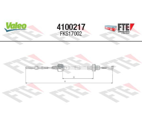 Tirette à câble, commande d'embrayage FTE CLUTCH ACTUATION