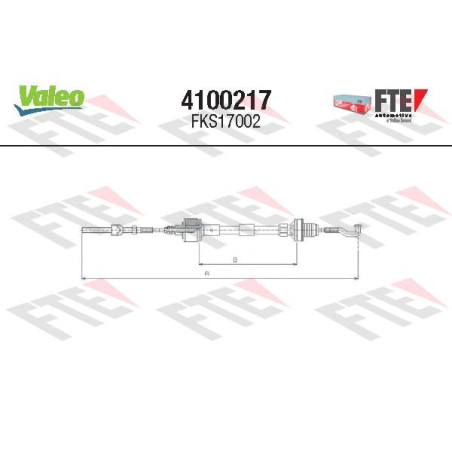 Tirette à câble, commande d'embrayage FTE CLUTCH ACTUATION