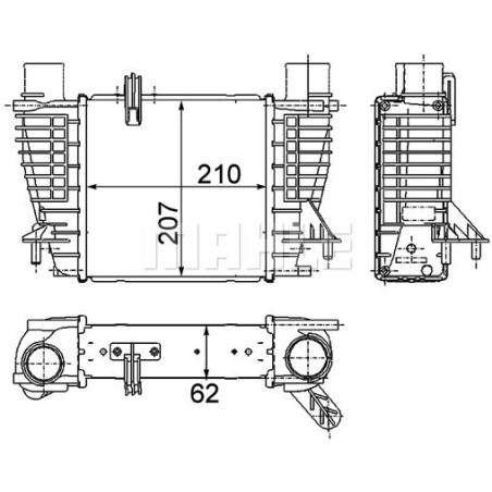 Intercooler, échangeur BEHR *** PREMIUM LINE ***