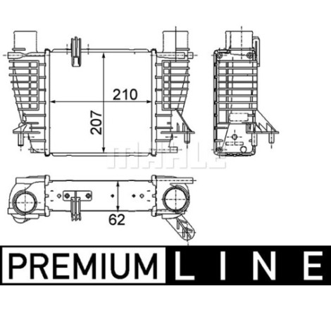 Intercooler, échangeur BEHR *** PREMIUM LINE ***