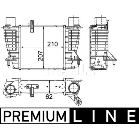 Intercooler, échangeur BEHR *** PREMIUM LINE ***