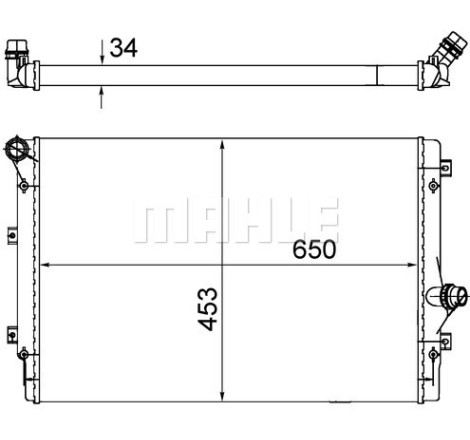 Radiateur, refroidissement du moteur BEHR