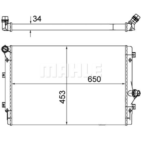 Radiateur, refroidissement du moteur BEHR