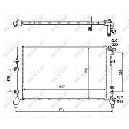 Radiateur, refroidissement du moteur