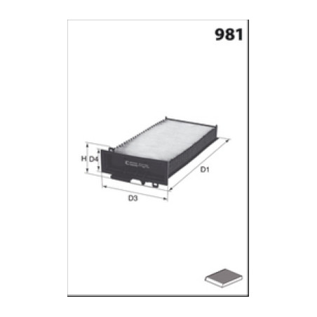 Filtre, air de l'habitacle