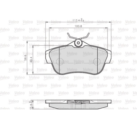 Kit de plaquettes de frein, frein à disque OPTIPACK for LCV