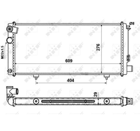 Radiateur, refroidissement du moteur EASY FIT