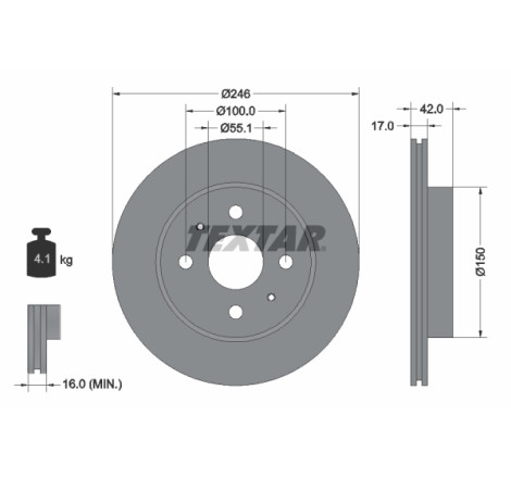 Disque de frein PRO