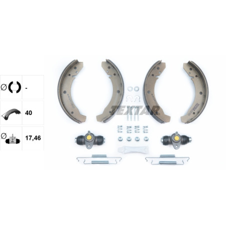 Jeu de mâchoires de frein Shoe Kit