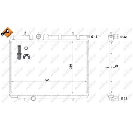 Radiateur, refroidissement du moteur EASY FIT