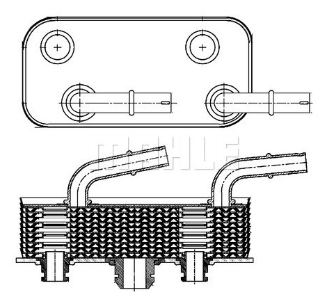 Radiateur d'huile de boîte automatique BEHR