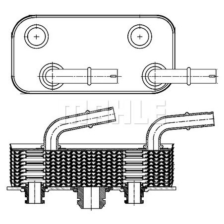 Radiateur d'huile de boîte automatique BEHR